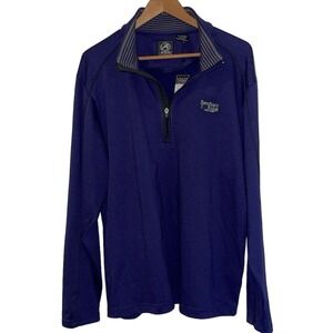 Ahead Men’s XLarge 1/4 Zip Golf Pullover Midnight Blue NWT